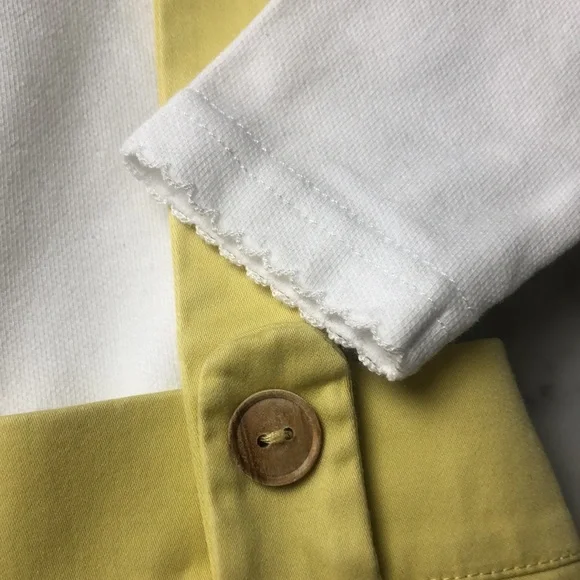 Pili Carrera SET Yellow Suspender Shorts with White Top size 12M
